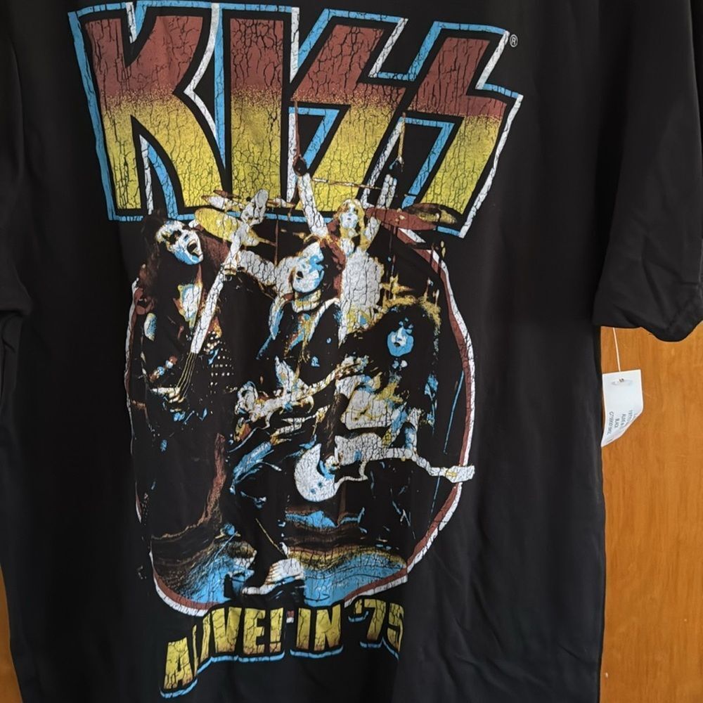 Kiss Tshirt Mens Large Black - Picture 2 of 3